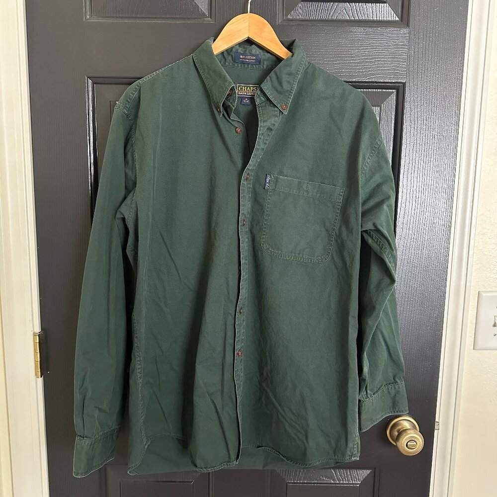 Chaps/Ralph Lauren Green Button Down Shirt